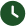 A green clock with the time 1 2 : 3 0.